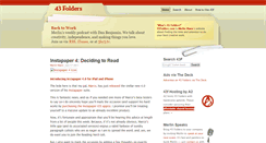 Desktop Screenshot of 43folders.com