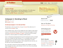 Tablet Screenshot of 43folders.com